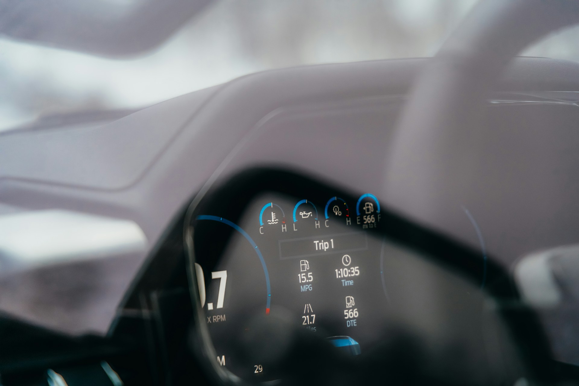 Digitaal autodashboard